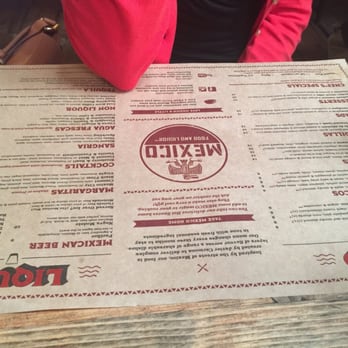 Mexico - Great menu even upside down! - Mexican Near Me - Auckland, AUK