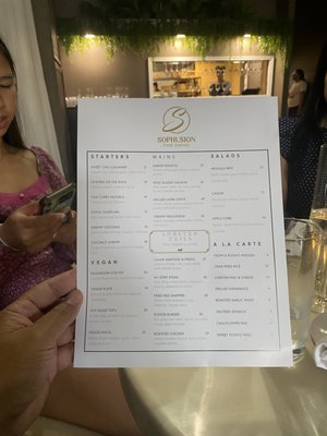 Menu photo 6 Sophusion Fine Dining Lansdowne, PA