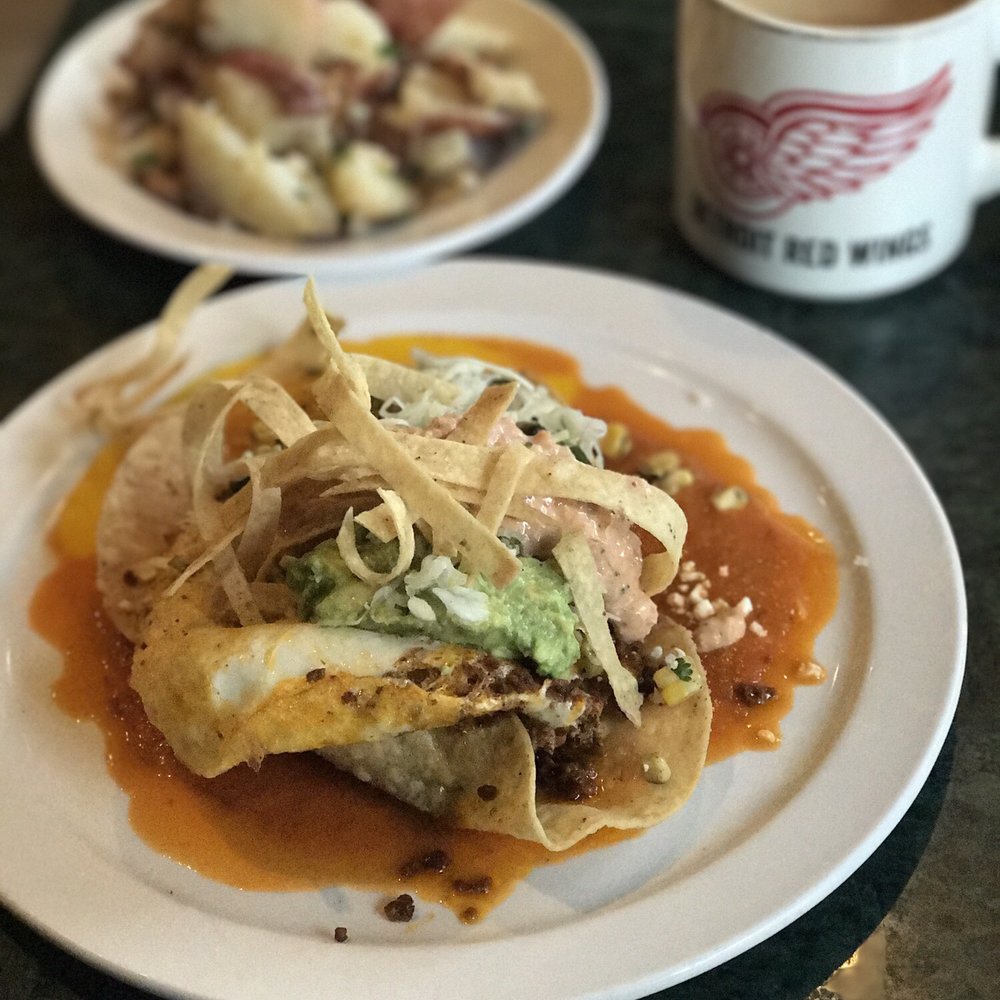 Toast - Huevos Rancheros, side of home fries - Breakfast & Brunch Near Me - Birmingham, Michigan Toast - Huevos Rancheros, side of home fries - Breakfast & Brunch Near Me - Birmingham, Michigan