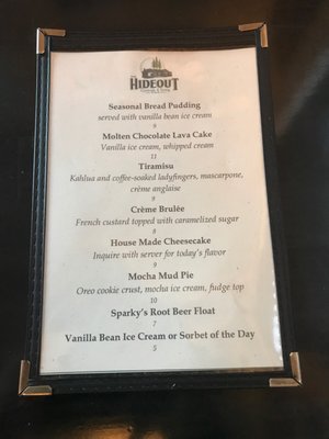 Menu photo 7 The Hideout Aptos, CA