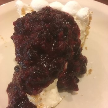 Audrey's - Huckleberry Cream Pie. Really cheesecake w/huckleberry topping. - New American Near Me - Newport, Washington Audrey's - Huckleberry Cream Pie. Really cheesecake w/huckleberry topping. - New American Near Me - Newport, Washington