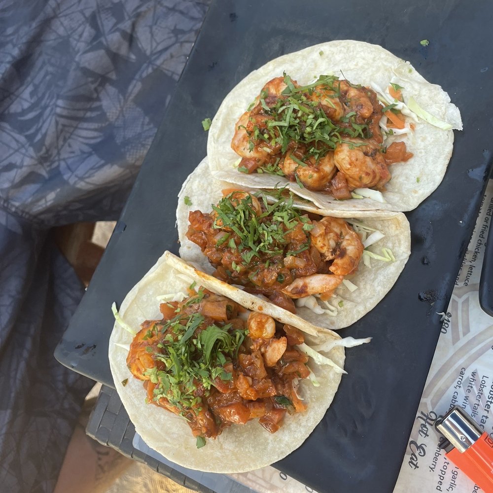 Skull's Landing - Shrimp Diablo tacos - Burgers Near Me - Isla Mujeres, ROO Skull's Landing - Shrimp Diablo tacos - Burgers Near Me - Isla Mujeres, ROO