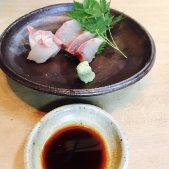 Rintaro - Yellowtail sashimi with freshly grated half moon bay wasabi - Izakaya Near Me - San Francisco, California