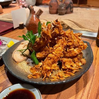Tei Tei Robata Bar - Cornflake shrimp tempura - Japanese Near Me - Dallas, Texas Tei Tei Robata Bar - Cornflake shrimp tempura - Japanese Near Me - Dallas, Texas