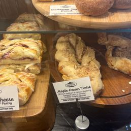 The danish and maple twist are both delicious!