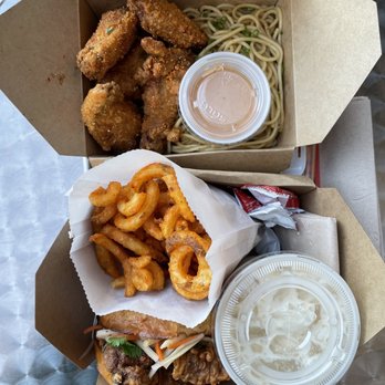 Southside Station - Combo Fried Chicken Sandwich and combo Thai Fried Chicken Wings - Sandwiches Near Me - Berkeley, California Southside Station - Combo Fried Chicken Sandwich and combo Thai Fried Chicken Wings - Sandwiches Near Me - Berkeley, California