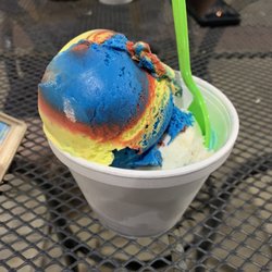 Superman ice cream Birthday cake ice cream