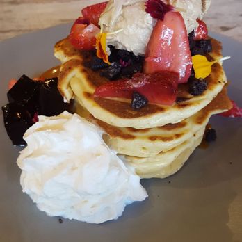 NextDoor Restaurant - Daily ND pancakes (espresso flavoured!) - Canadian (New) Near Me - Markham, Ontario