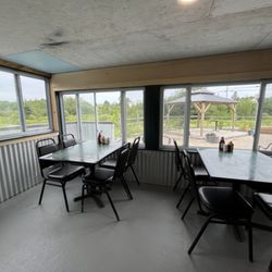 Currents - First Floor Inside Dining is now open! Perfect view of Cadillac & the live bands!