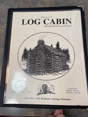 Menu photo 1 Log Cabin Restaurant & Lounge Gering, NE Menu photo 1 Log Cabin Restaurant & Lounge Gering, NE