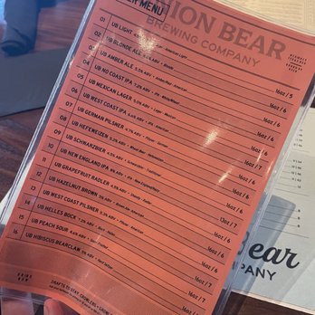 Union Bear Brewing - McKinney - Beer draft menu - Brewpubs Near Me - McKinney, Texas Union Bear Brewing - McKinney - Beer draft menu - Brewpubs Near Me - McKinney, Texas