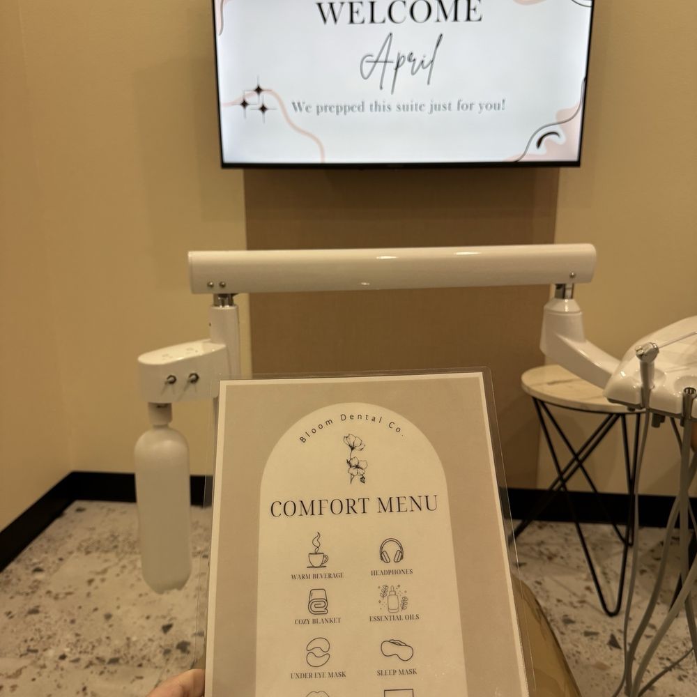 Custom room and comfort menu Custom room and comfort menu