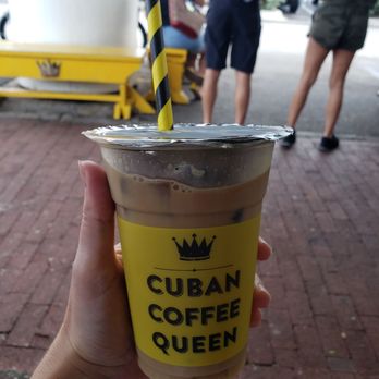 Cuban Coffee Queen Waterfront - Iced decaf with soy milk - Coffee & Tea Near Me - Key West, Florida Cuban Coffee Queen Waterfront - Iced decaf with soy milk - Coffee & Tea Near Me - Key West, Florida