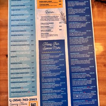 Happy Fish Sushi - Sushi Bars Near Me - Pembroke Pines, Florida
