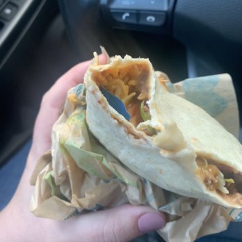 Taco Bell - Burrito Supreme with blue thing - Fast Food Near Me - Glenmont, New York Taco Bell - Burrito Supreme with blue thing - Fast Food Near Me - Glenmont, New York