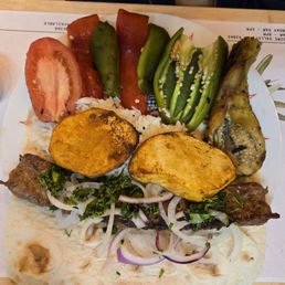 Beef Lula Kabob Plate