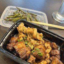 93. Pork Belly with Preserved Vegetable 93. Pork Belly with Preserved Vegetable