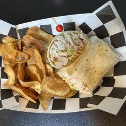 Red Apron Cafe - Buffalo chicken wrap