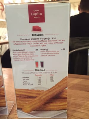 Menu photo 3 Lupita London, XGL Menu photo 3 Lupita London, XGL