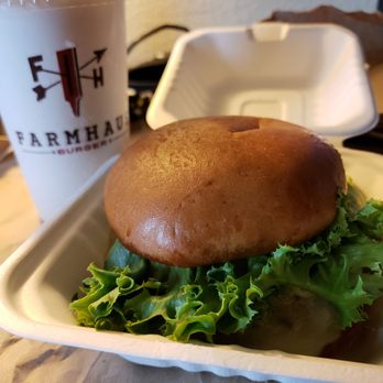 Farmhaus Burger - Swiss mushroom and vanilla milk shake o-Yeah - Burgers Near Me - Augusta, Georgia