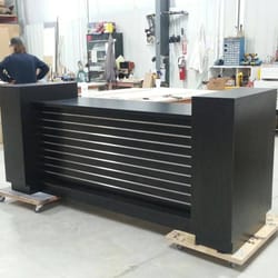 Creative Store Solutions - Custom retail counter: in progress.