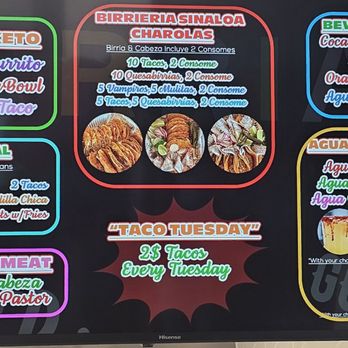 Birrieria sinaloa - Menu - Tacos Near Me - Palm Desert, California Birrieria sinaloa - Menu - Tacos Near Me - Palm Desert, California