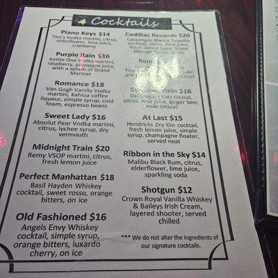 Menu photo 4 Piano Keys Restaurant & Lounge Brandywine, MD