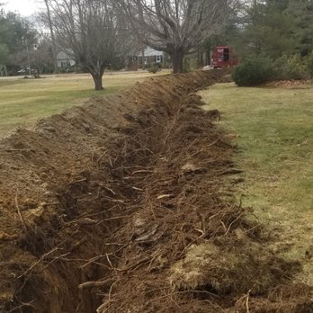 Richardson Wells & Pumps - Trenching from the well to the house. - Well Drilling Near Me - Uxbridge, Massachusetts