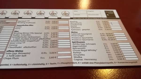 Menu photo 1 Sushi Live Frankfurt, HE Menu photo 1 Sushi Live Frankfurt, HE