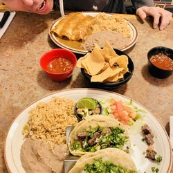 Mexican Gardens - Tacos al Carbon & Chicken Enchiladas