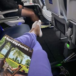United Airlines - Had an entire row to myself