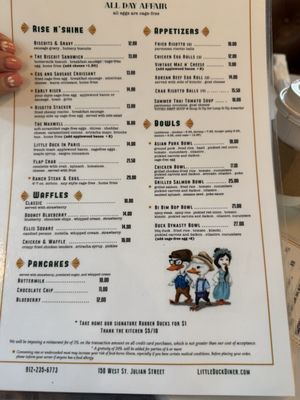 Menu photo 3 Little Duck Diner Savannah, GA Menu photo 3 Little Duck Diner Savannah, GA