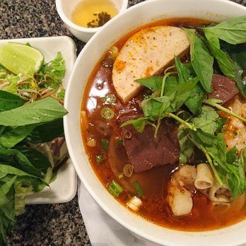 Dong Que Restaurant - Bún bò hu. Around $8. Best bun bo hue so far - Vietnamese Near Me - Garland, Texas