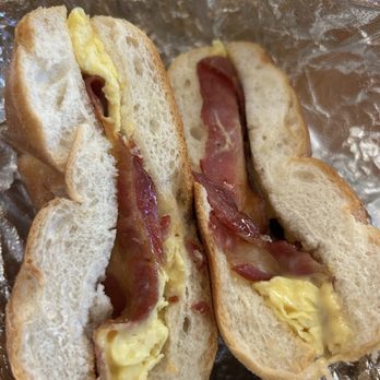 D-Lite Donuts - Bacon egg and cheese sandwich - Donuts Near Me - Astoria, New York