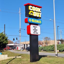 Cook Out - Signage by the highway.