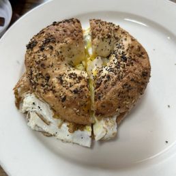 Everything Bagel with fried egg