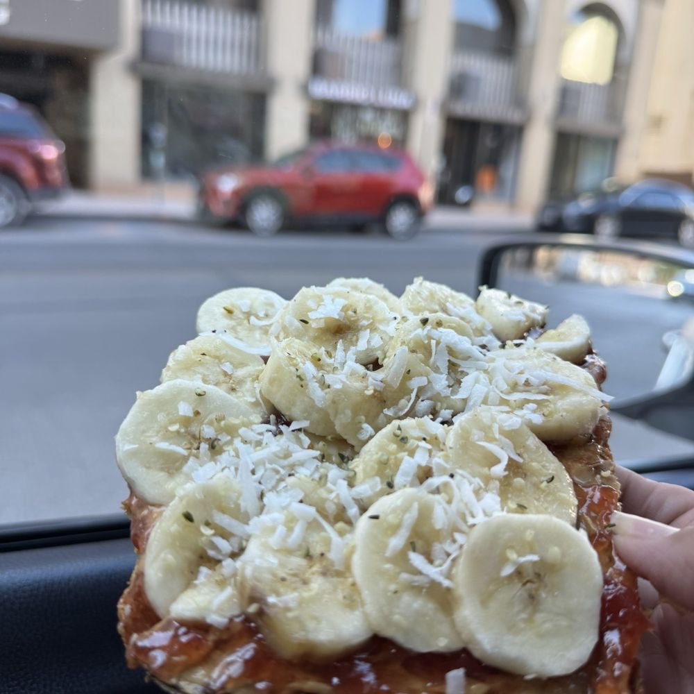 District Coffee - PB & Peanut Butter & Jelly Banana Toast - Coffee & Tea Near Me - El Paso, Texas