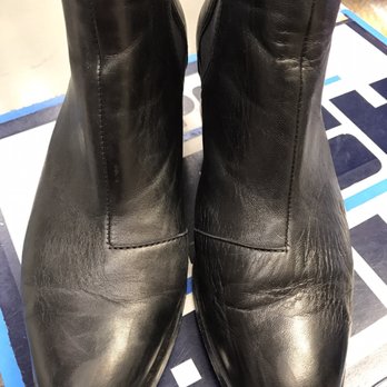 Firm Shoe Repair - See the left shoe compared to the right- note the cracks and the massive wrinkles. - Shoe Repair Near Me - New York, New York Firm Shoe Repair - See the left shoe compared to the right- note the cracks and the massive wrinkles. - Shoe Repair Near Me - New York, New York