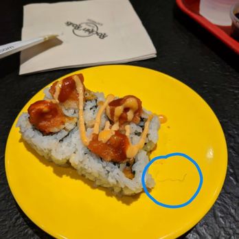 Neo Sushi Express - I took it off so you could see just how long this hair was. - Conveyor Belt Sushi Near Me - Durham, North Carolina Neo Sushi Express - I took it off so you could see just how long this hair was. - Conveyor Belt Sushi Near Me - Durham, North Carolina