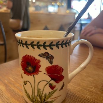 Around the World Cafe Bakery - The flatware and mugs were antique looking and really helped the feel of the place - Cafes Near Me - Indialantic, Florida