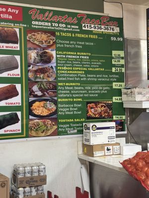Menu photo 4 Taqueria Vallarta San Francisco, CA Menu photo 4 Taqueria Vallarta San Francisco, CA