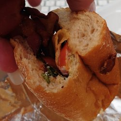Balsam Falls Eatery - Just want to show you up close, I absolutely absorbed, the bun is with butter, or Grease, very heavy.