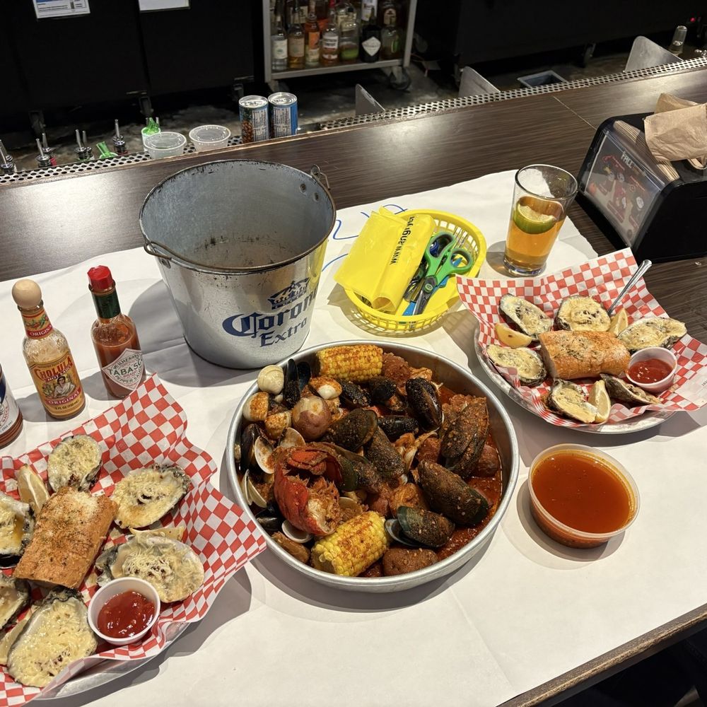 Angry Crab Shack - Our spread! - Seafood Near Me - Henderson, Nevada Angry Crab Shack - Our spread! - Seafood Near Me - Henderson, Nevada