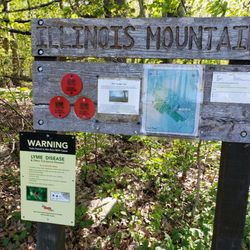 Illinois Mountain Park - The start of the red trail and Illinois Mountain Park from Berean - 5/10/2022