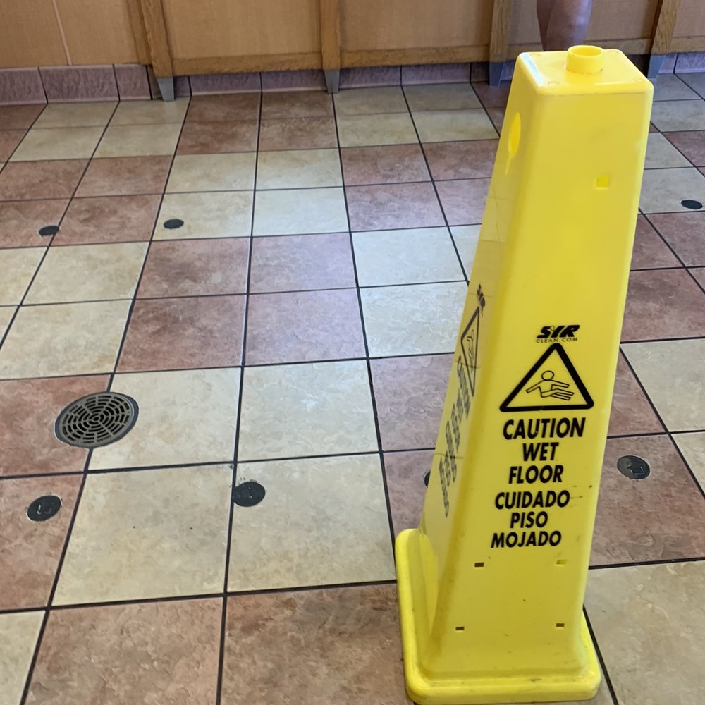 Wendy's - The greasy floor that my son slipped on - Fast Food Near Me - Sebastian, Florida