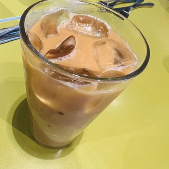 Snooze, an A.M. Eatery - Iced latte with almond milk - Breakfast & Brunch Near Me - Addison, Texas