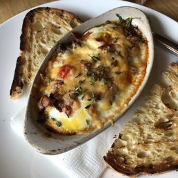 smoky lamb baked eggs. Unfortunately looks much better than it tasted...
