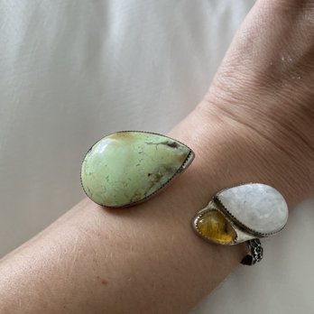The Gem Studio - I made this silver cuff bracelet and purchased all the gems there - Art Classes Near Me