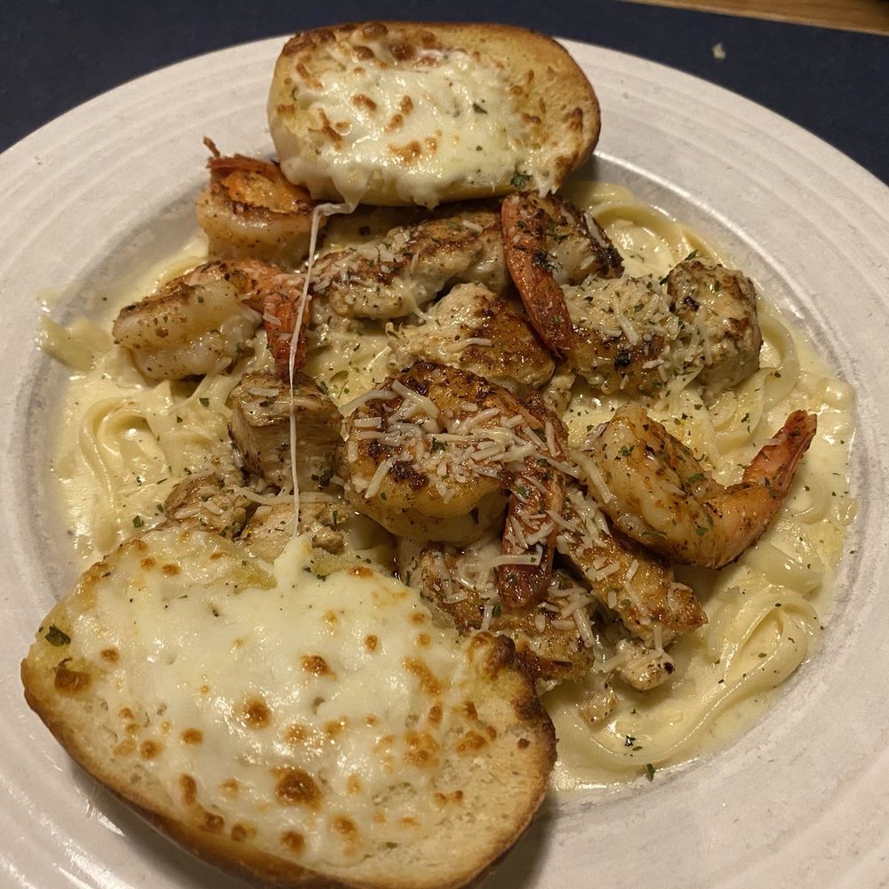 Captain Steve's - Shrimp and chicken Alfredo - Seafood Near Me - Harrisburg, North Carolina Captain Steve's - Shrimp and chicken Alfredo - Seafood Near Me - Harrisburg, North Carolina