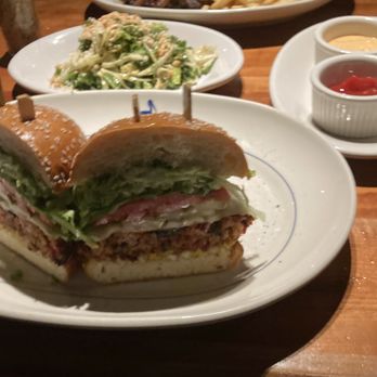 Houston's Restaurant - House-Made Veggie Burger - American Near Me - Pompano Beach, Florida Houston's Restaurant - House-Made Veggie Burger - American Near Me - Pompano Beach, Florida